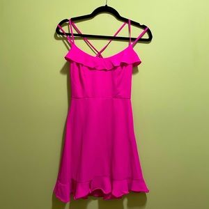 Pink spaghetti strap dress dress size S from Ross